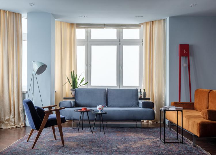 דירה בצבעי פסטל גוונים של שחר