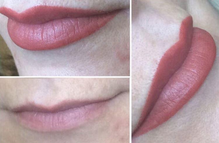 Permanentný makeup na pery - pred a po fotkách Permanentný makeup na pery - pred a po fotkách
