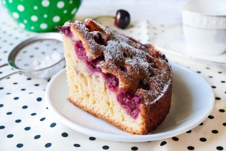 Čerešňový koláč s kefírom - recepty Čerešňový koláč s kefírom - recepty