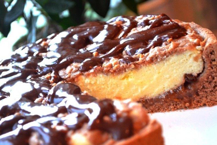 Čokoládový koláč s džemom a tvarohom - recepty Čokoládový koláč s džemom a tvarohom - recepty
