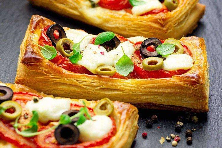 Koláče z lístkového cesta so šunkou a syrom - recepty Koláče z lístkového cesta so šunkou a syrom - recepty
