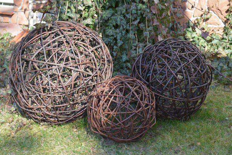 Prútené gule - kutilské remeslá do záhrady a do záhrady Prútené gule - kutilské remeslá do záhrady a do záhrady