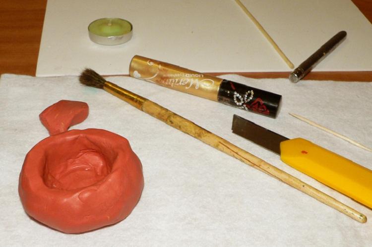 Tekvicový svietnik - DIY polymérové hlinené svietniky Tekvicový svietnik - DIY polymérové hlinené svietniky