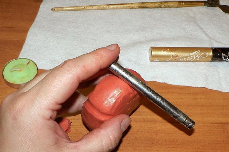 Tekvicový svietnik - DIY polymérové hlinené svietniky Tekvicový svietnik - DIY polymérové hlinené svietniky