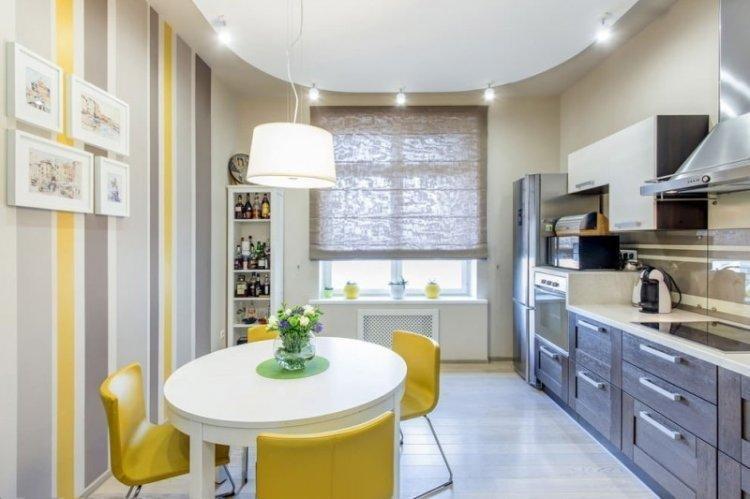 Rímske záclony v kuchyni - foto interiéru Rímske záclony v kuchyni - foto interiéru