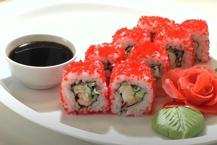Roll California s krabom doma - recept krok za krokom s fotografiou Roll California s krabom doma - recept krok za krokom s fotografiou