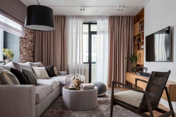 Závesy v obývacej izbe v modernom štýle (65 fotografií) Závesy v obývacej izbe v modernom štýle (65 fotografií)