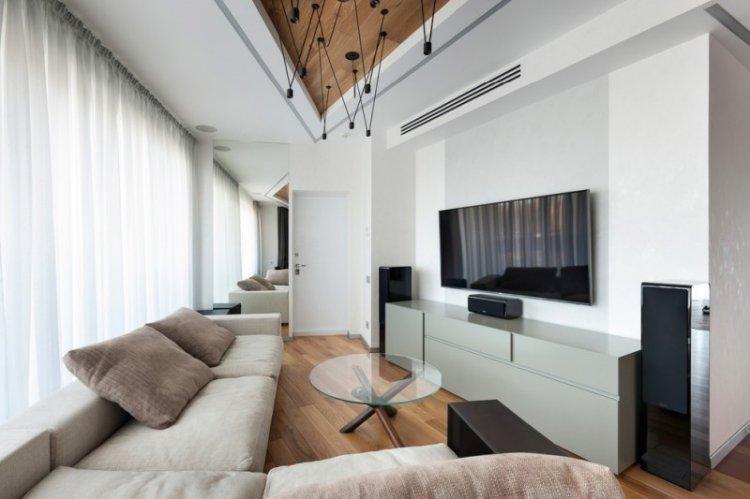 Závesy v obývacej izbe v modernom štýle - foto Závesy v obývacej izbe v modernom štýle - foto