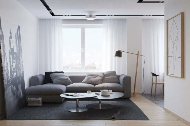 Závesy v obývacej izbe v modernom štýle - foto Závesy v obývacej izbe v modernom štýle - foto