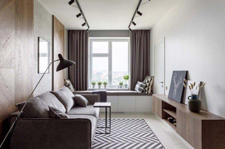 Závesy v obývacej izbe v modernom štýle - foto Závesy v obývacej izbe v modernom štýle - foto