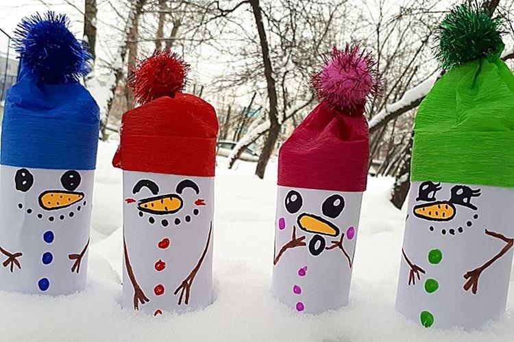 DIY papierový snehuliak - fotografie a nápady DIY papierový snehuliak - fotografie a nápady
