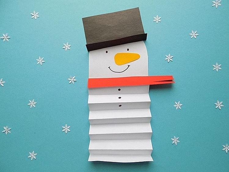 DIY papierový snehuliak - fotografie a nápady DIY papierový snehuliak - fotografie a nápady
