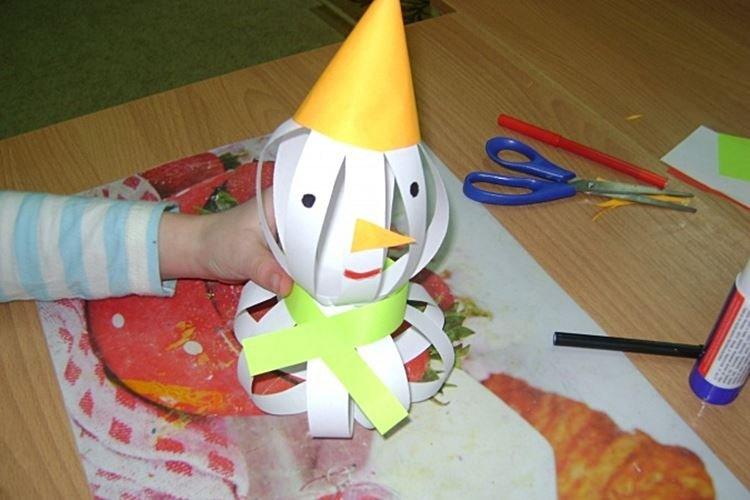 DIY papierový snehuliak - fotografie a nápady DIY papierový snehuliak - fotografie a nápady