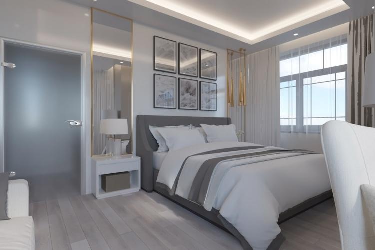 Спалнята Монохромният