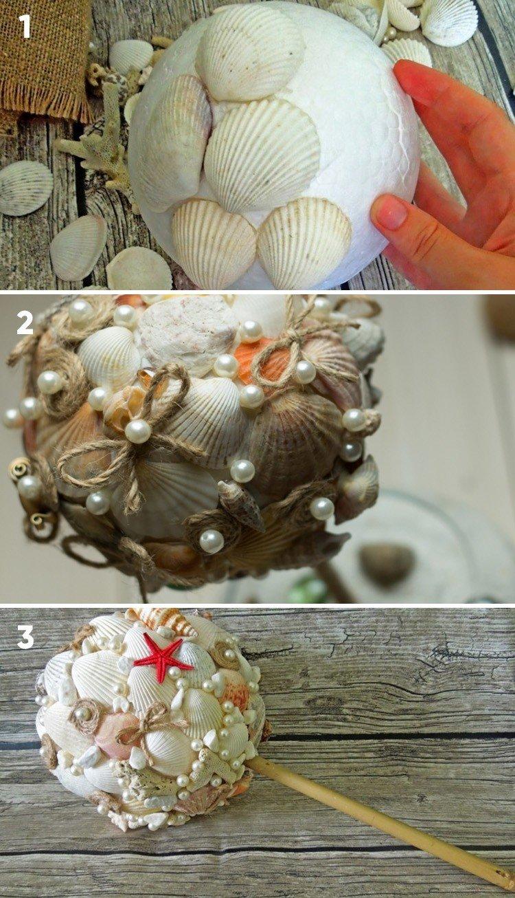 DIY škrupina topiary DIY škrupina topiary