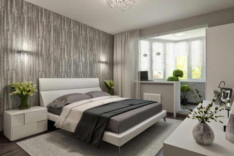 Zónovanie spálne a balkóna Zónovanie spálne a balkóna
