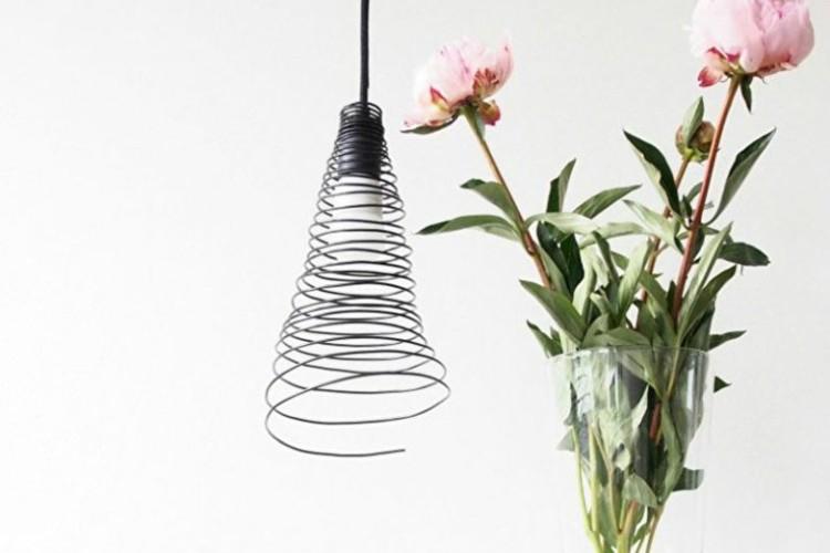 DIY drôtené lustrové tienidlo DIY drôtené lustrové tienidlo