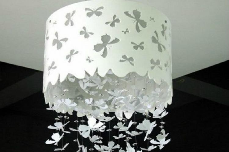 Plafond pre luster s motýľmi vlastnými rukami Plafond pre luster s motýľmi vlastnými rukami