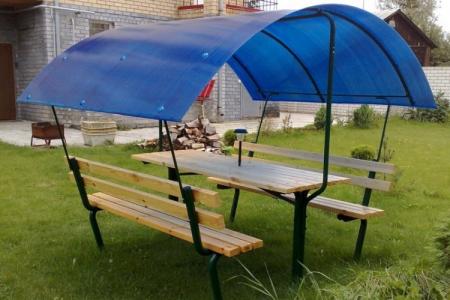 Gazebos en polycarbonate: idées de design (70 photos)