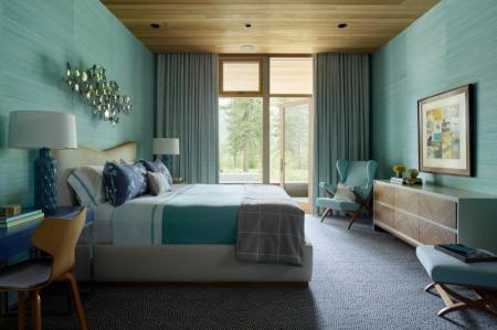 Chambre turquoise: 70 idées de design fraîches (photos)