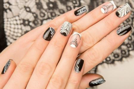 Black and white manicure (80 photos): beautiful nail design ideas