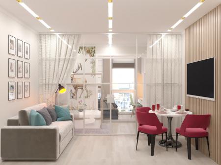 Apartment design 29 sq.m.