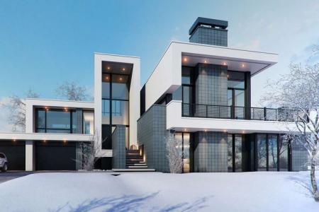 Maisons high-tech : de beaux projets (60 photos)