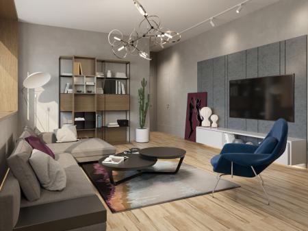 Intérieur d'appartement pour une jeune famille