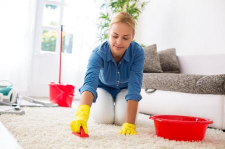 How do I clean my carpet at home?