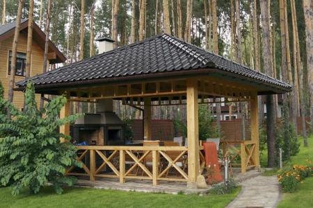 How to make a garden gazebo with your own hands