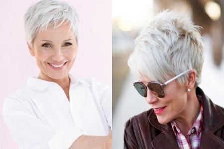 Short haircuts for women after 40 years (photo)