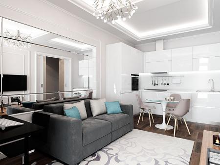 Appartement design, complexe résidentiel Smolny Park