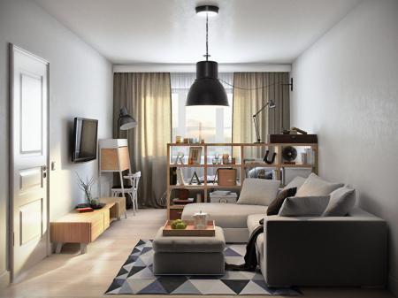 One-room apartment with an area of ​​36 sq.m.