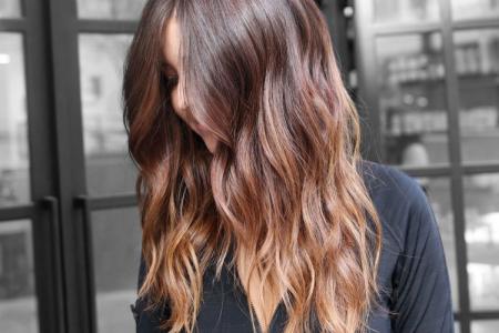 Ombre for dark hair: 12 beautiful coloring ideas (photo)