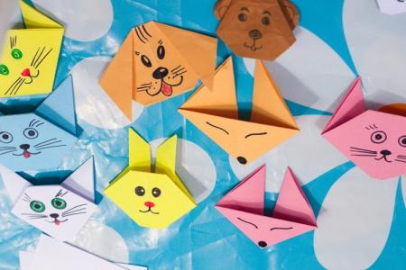 Origami paper for kids: 10 simple patterns