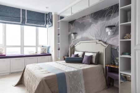 Bedroom In shades of lavender